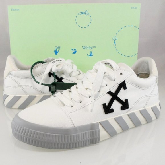 Off-White Shoes - NIB$420 Off-White Vulcanized Low-Top Arrow Logo Sneakers 40